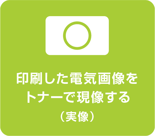印刷した電気画像をトナーで現像する(実像)