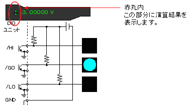 DIO出力を利用して良否判定を行う接続例