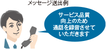 メッセージ送出例