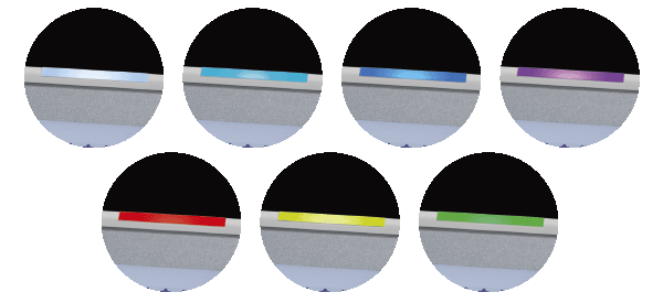 7色着信ランプ搭載イメージ